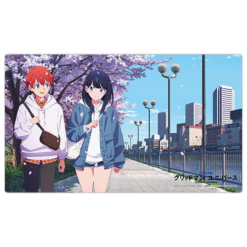 『グリッドマンユニバース』描き下ろしラバーマット(裕太&六花/桜デート)